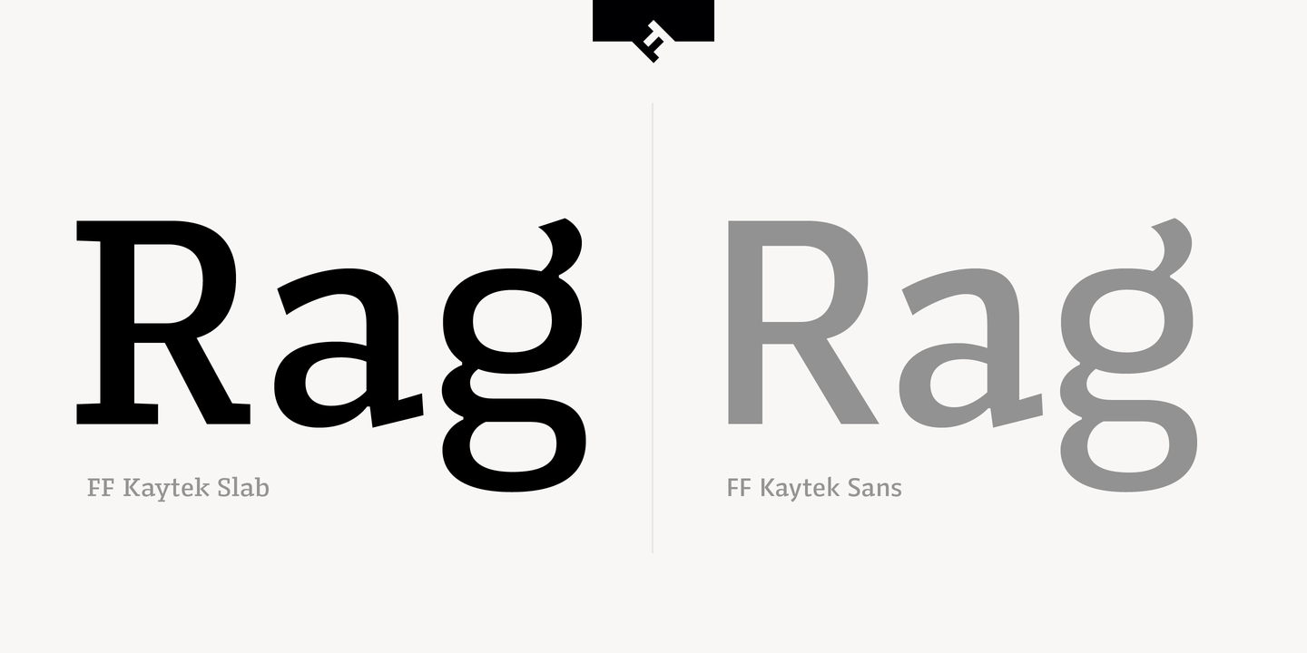 Пример шрифта FF Kaytek Slab Medium Italic